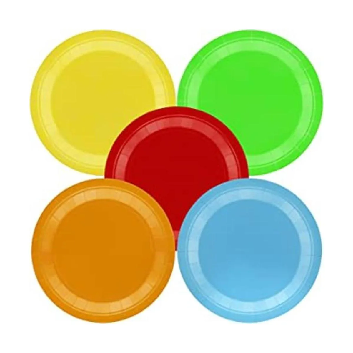 50 platos de papel desechables de 9 pulgadas para cena y_1