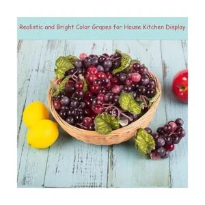 Decoración de uvas artificiales de frutas falsas redondas_3