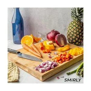 SMIRLY Tabla de cortar de bambú grande para cocina tabla_5