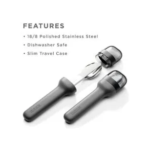 ZOKU Juego de utensilios de bolsillo carbón tenedor_2