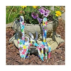 Herramientas de jardinería de diseño floral juego de 3_4