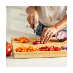 SMIRLY Tabla de cortar de bambú grande para cocina tabla_4