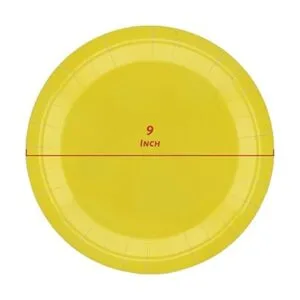 50 platos de papel desechables de 9 pulgadas para cena y_4