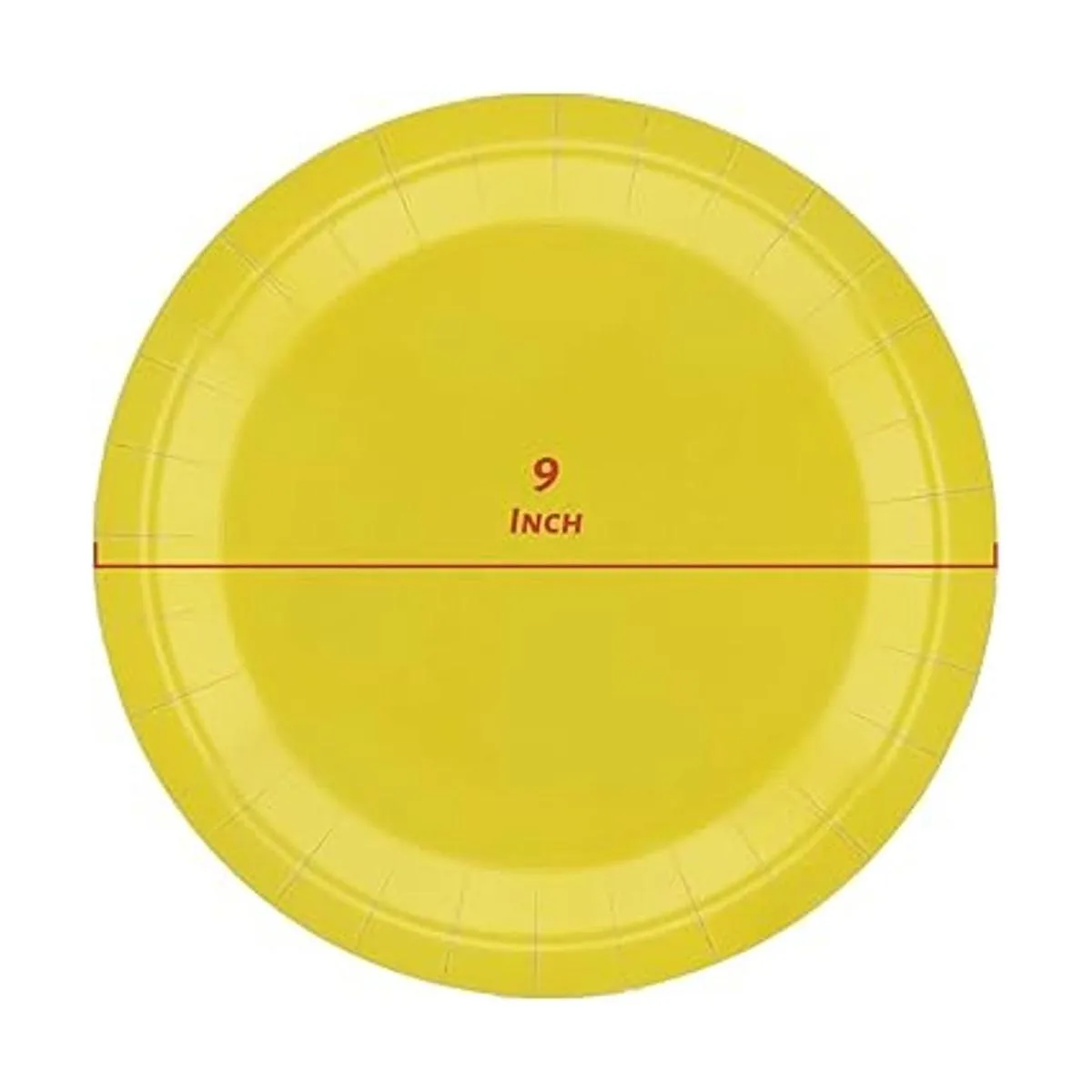 50 platos de papel desechables de 9 pulgadas para cena y_4
