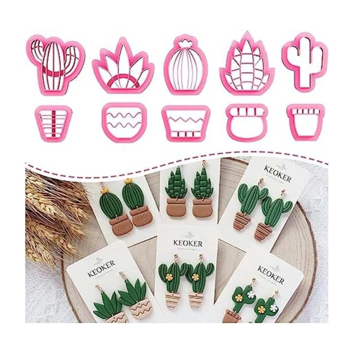 KEOKER Cortadores de arcilla para joyas de arcilla_1