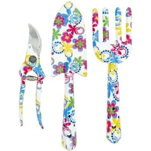 Herramientas de jardinería de diseño floral juego de 3_1