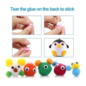 ZZYI 1700 piezas autoadhesivas con ojos para_3