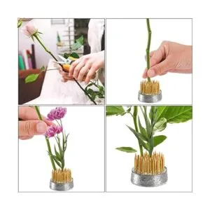 YOUEON 4 piezas de ranas redondas de flores herramientas_6