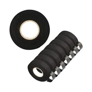 Viaky Paquete de 8 cintas eléctricas negras de tela_1