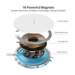 TOZO Cargador inalámbrico W6 compatible con iPhone 1414_6