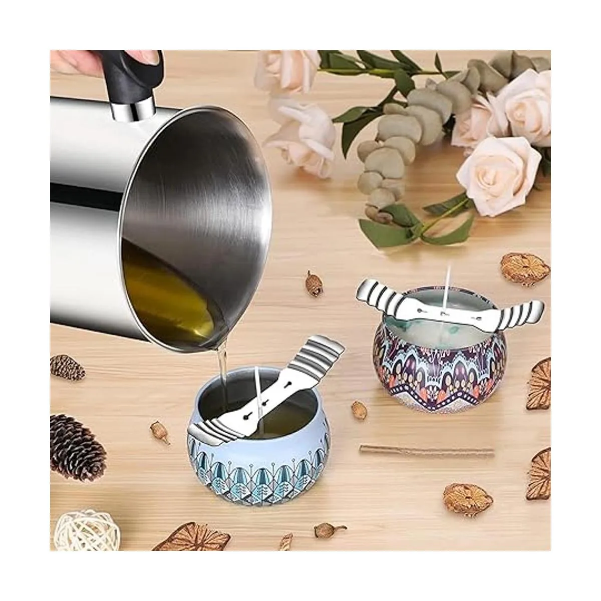 DINGPAI Suministros para hacer velas juego completo de_5