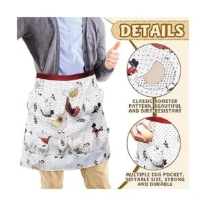 Delantal de huevo de gallina y pato de ganso para_6