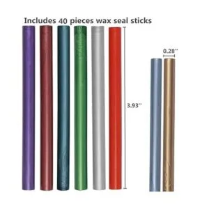 40 varillas de cera de sellado para sello de cera de_2