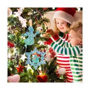 Paquete de 9 moldes de adornos de resina de Navidad_4