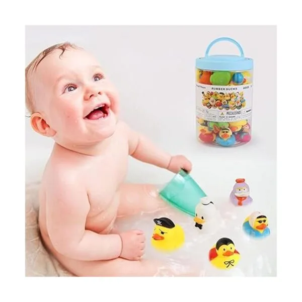 SmartYeen 30 juguetes de baño de patos de goma para niños_4