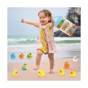 SmartYeen 30 juguetes de baño de patos de goma para niños_3