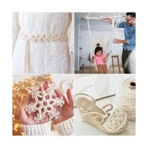 Hdviai Kit de macramé de 121 piezas suministros de_6