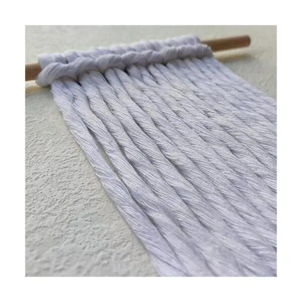 CAQUBO Cordón de macramé de algodón de una sola hebra de_4