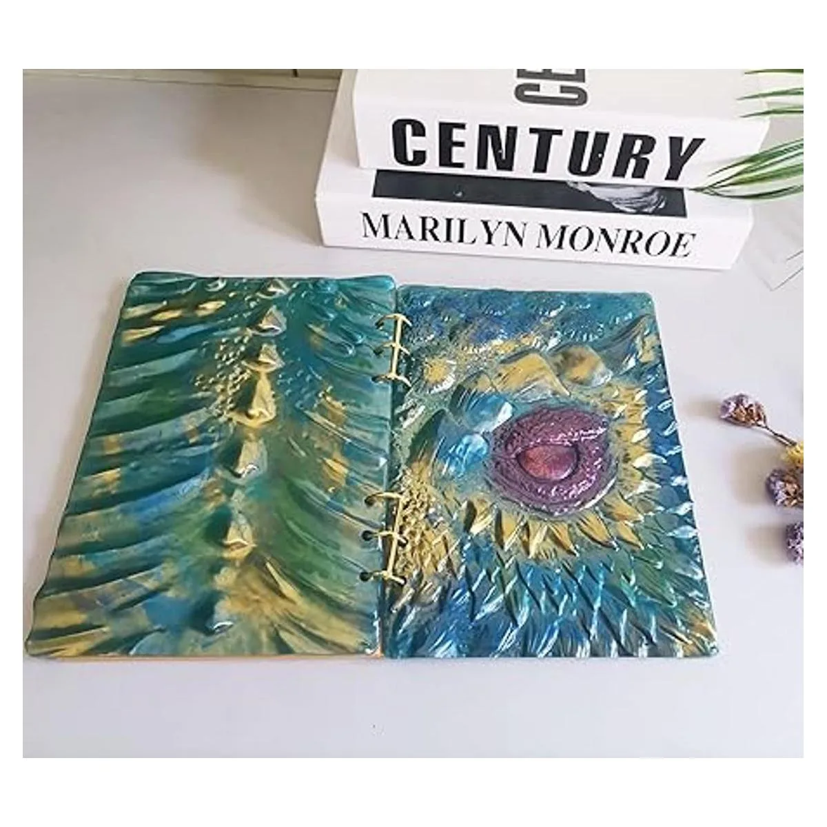 1 juego de moldes de resina para cuaderno con cubierta de_3