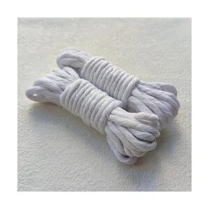 CAQUBO Cordón de macramé de algodón de una sola hebra de_7