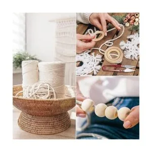 Hdviai Kit de macramé de 121 piezas suministros de_5