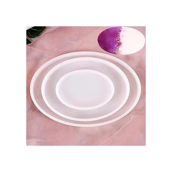 Artibetter Molde de resina de silicona para bandeja de_6