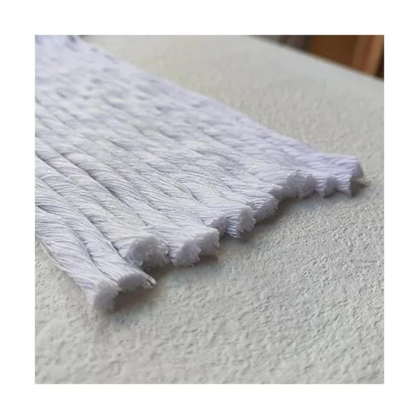 CAQUBO Cordón de macramé de algodón de una sola hebra de_5