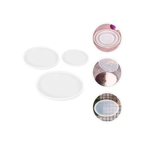 Artibetter Molde de resina de silicona para bandeja de_5