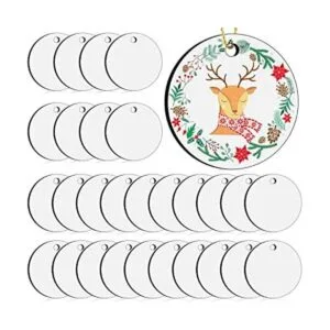 Adornos de sublimación de 3 pulgadas 30 piezas redondas_1