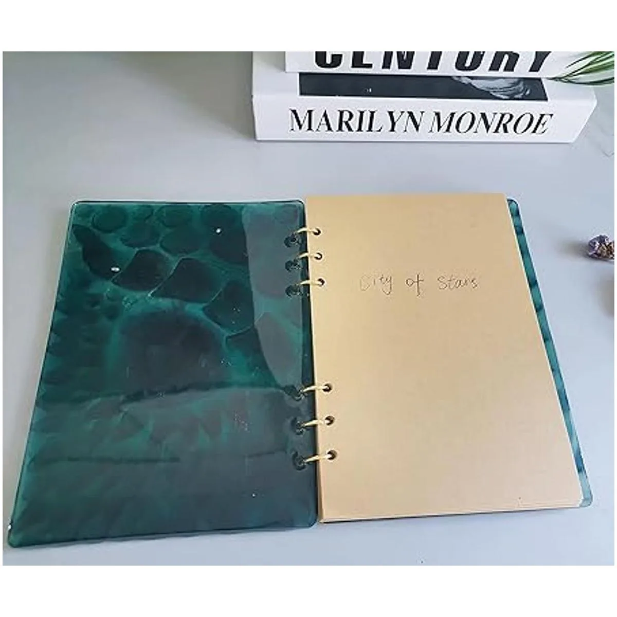 1 juego de moldes de resina para cuaderno con cubierta de_4