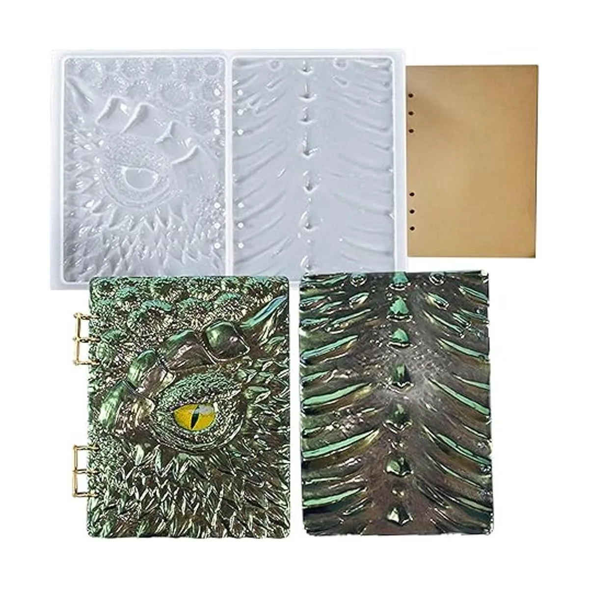 1 juego de moldes de resina para cuaderno con cubierta de_1