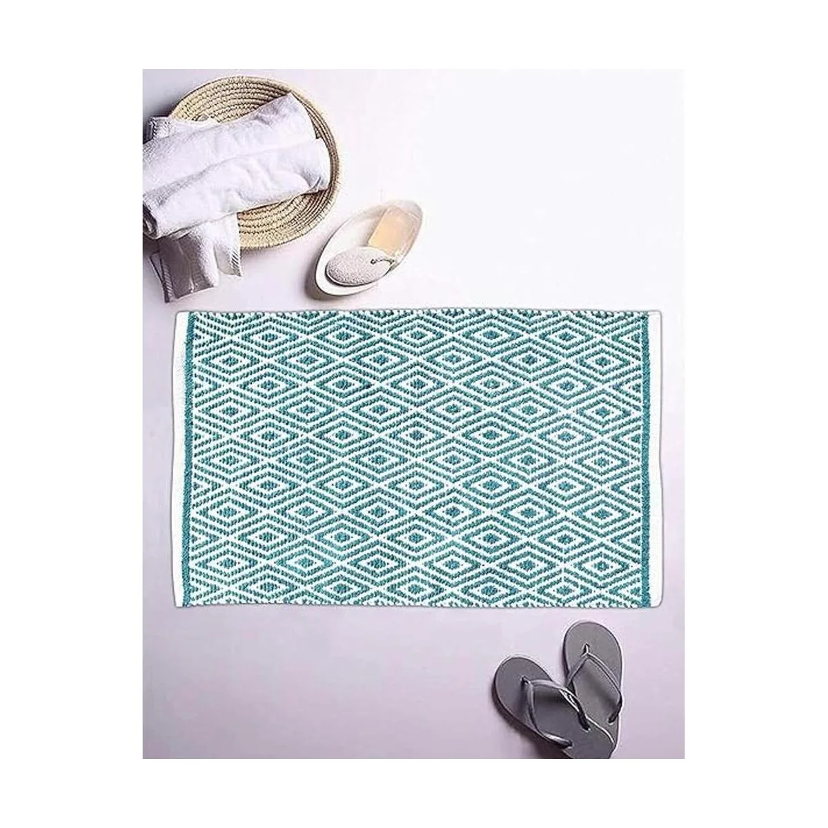 Alfombra 100 algodón de diamante de 21 x 34 pulgadas_6