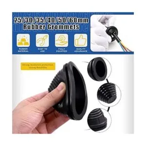 Glarks Kit surtido de 26 ojales de goma de 6 tamaños_3