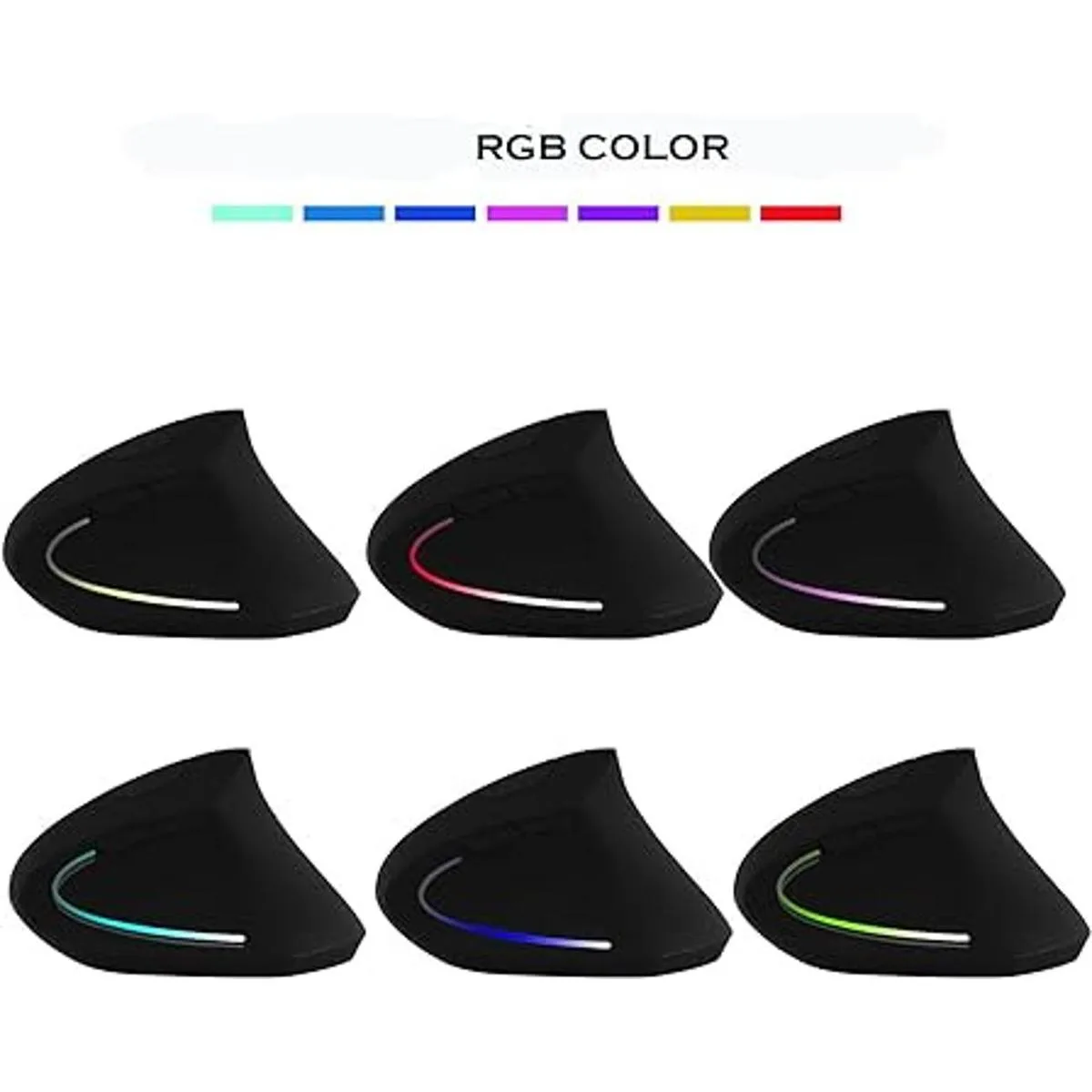 OIUSHYO Mouse vertical inalámbrico mouse ergonómico de_7