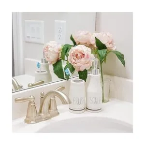 Mud Pie Bistro Dispensador de jabón y soporte para_5