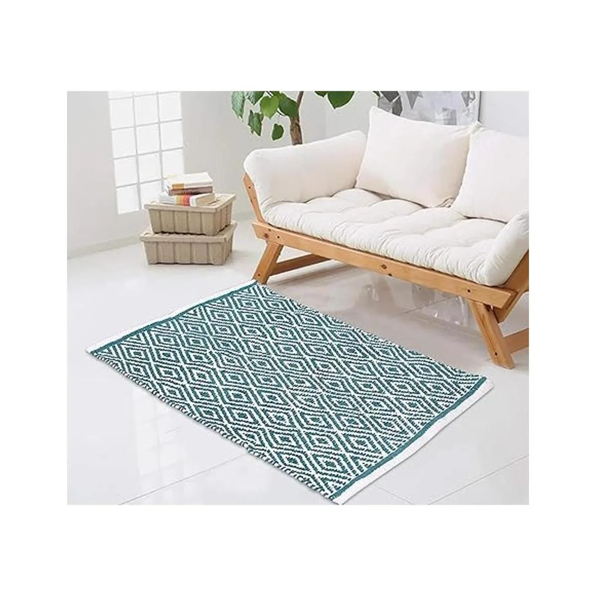 Alfombra 100 algodón de diamante de 21 x 34 pulgadas_3