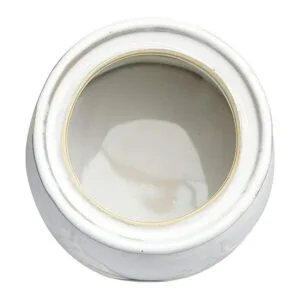 Creative CoOp Olla para tapa de azúcar color blanco_6