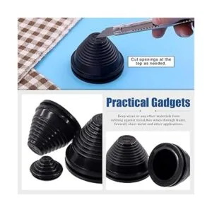 Glarks Kit surtido de 26 ojales de goma de 6 tamaños_4