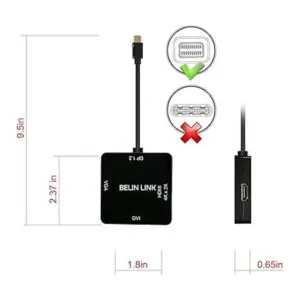 Mini DP to HDMI VGA DVI AdapterMini DisplayPort to VGA_5