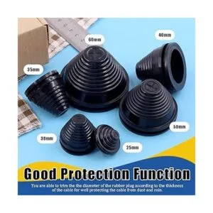 Glarks Kit surtido de 26 ojales de goma de 6 tamaños_5