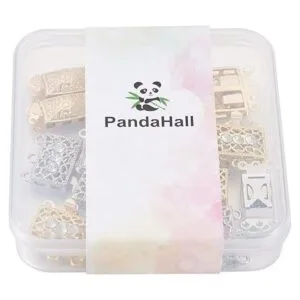 Pandahall Juego de 20 cierres de latón con múltiples_6