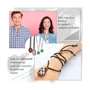 66 piezas de soporte de piedra vacía de cuarzo cordón de_3