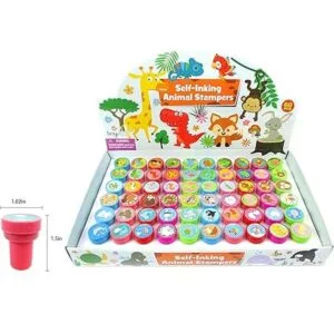 TINYMILLS 60 sellos surtidos de animales para niños_2