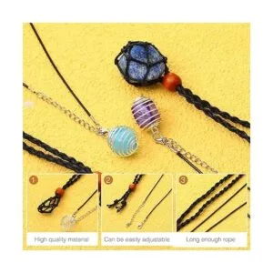 66 piezas de soporte de piedra vacía de cuarzo cordón de_5