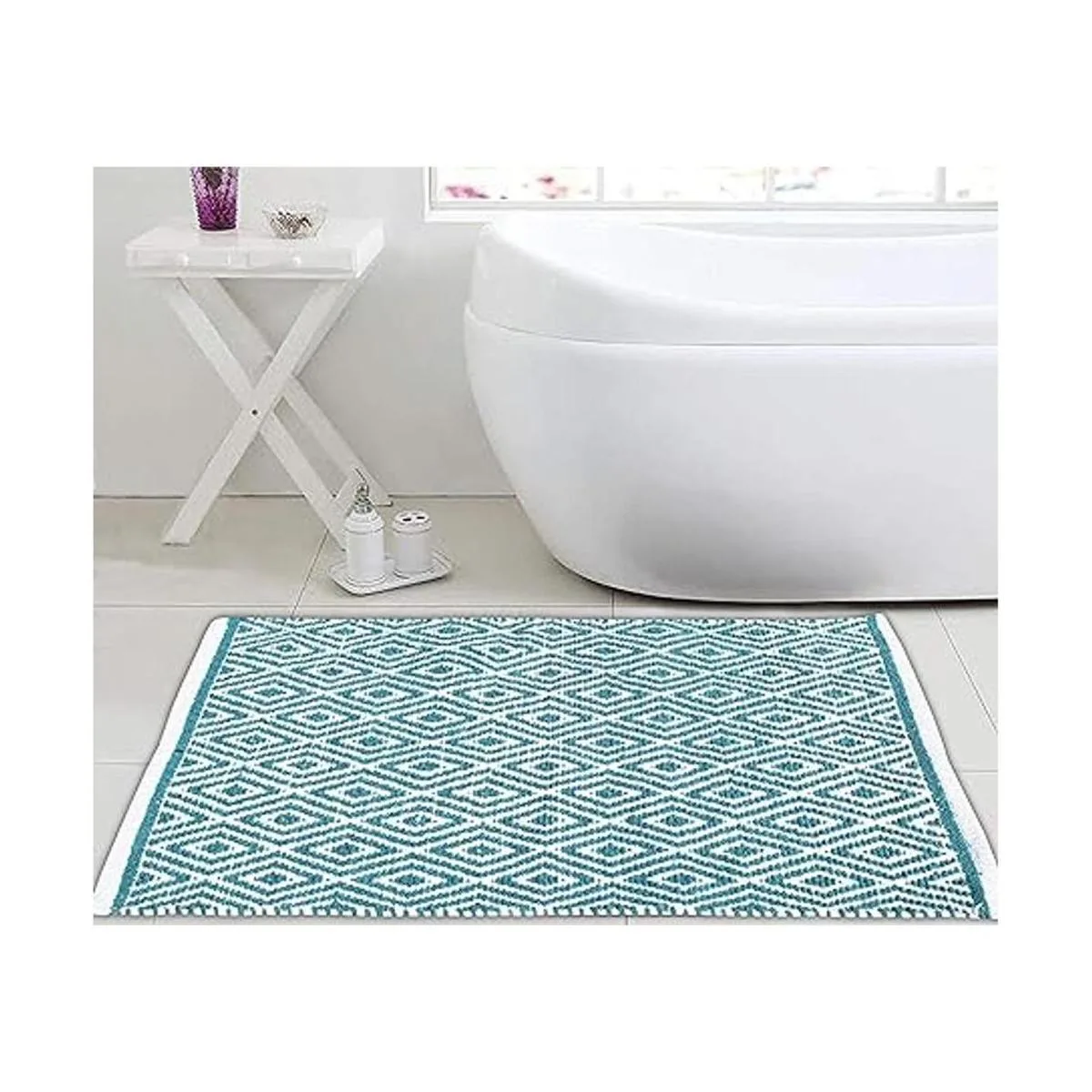 Alfombra 100 algodón de diamante de 21 x 34 pulgadas_4