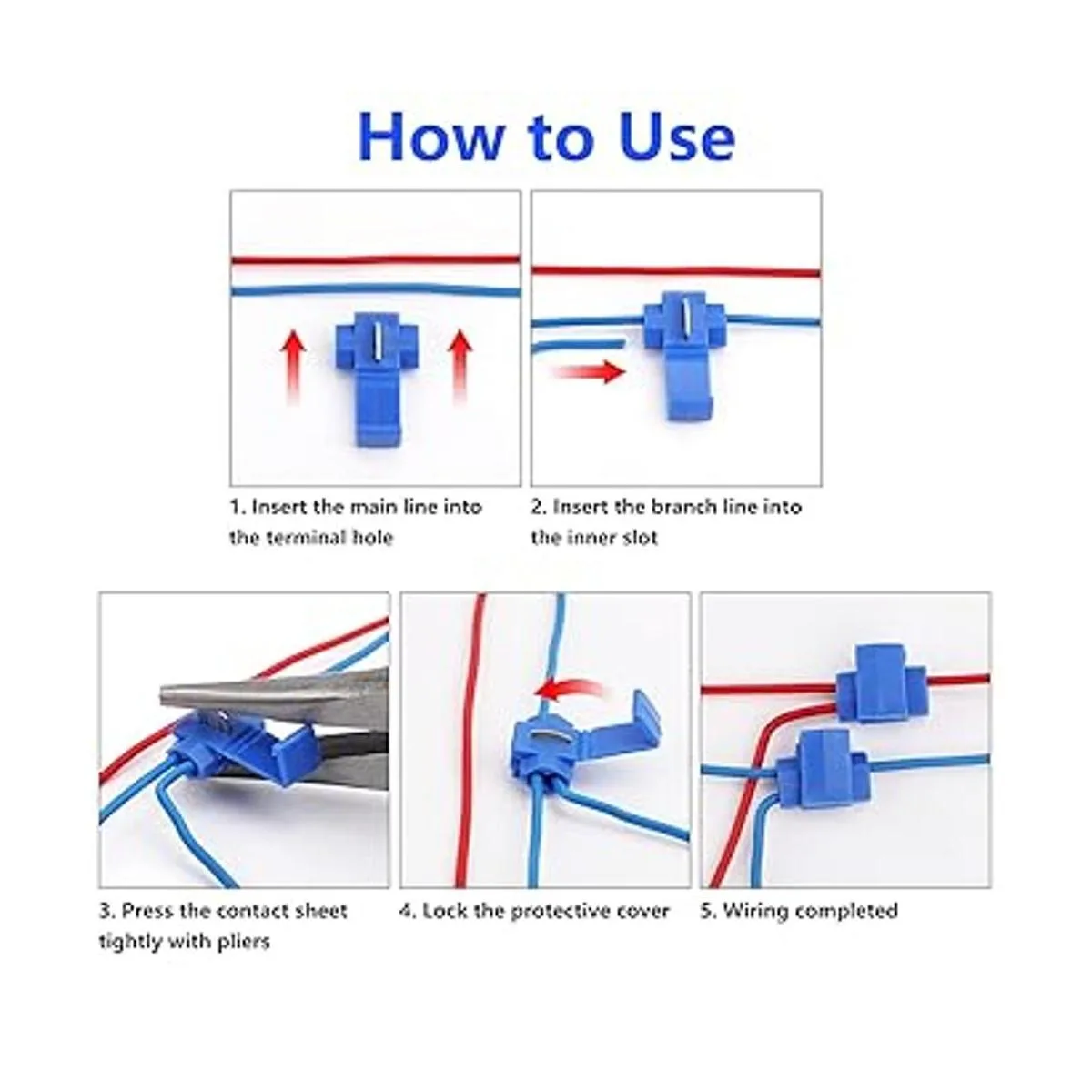 200 conectores de alambre de empalme rápido sin soldadura_6
