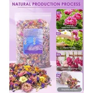 Bissap Ropa de cama para hámster de flores naturales y_5