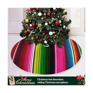 WELLDAY Manta mexicana de Serape a rayas falda colorida_6