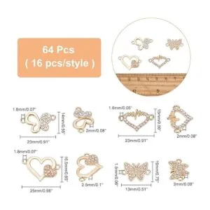 SUPERFINDINGS 64 conectores de aleación con forma de_2