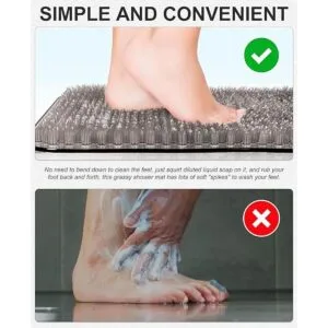 OTHWAY Tapete antideslizante para bañera con hierba 25.6_5